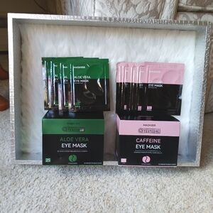 MASKISS 5 Aloe Vera Eye Masks and 5 Caffeine Eye Mask Set **(For Women & Men) **